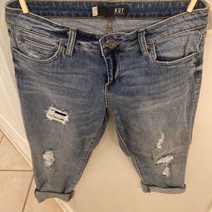 Kut Capri distressed jeans